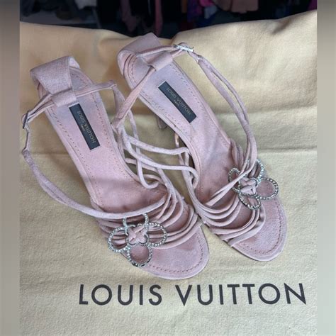 louis vuitton strappy heels|louis vuitton romy shoes.